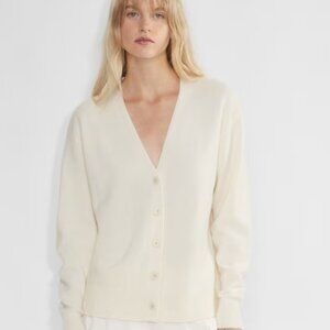 Aritzia cashmere relaxed v-neck cardigan Midweight 100% cashmere V-neck cardigan